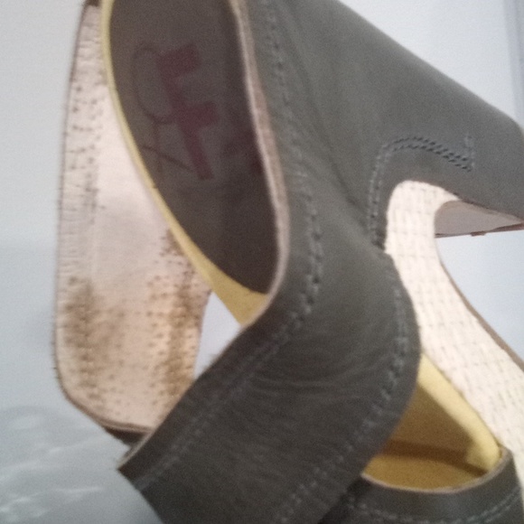 Vintage Criss Cross  Platform Leather  Wrapped Heel Sandals - Picture 13 of 16